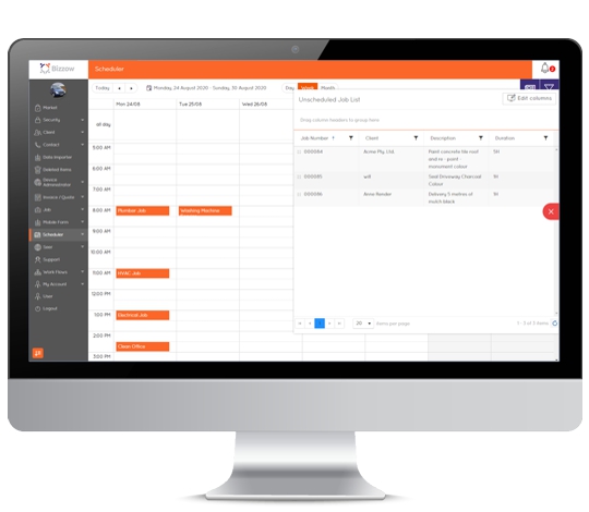Bizzow Job Dispatch FSM App