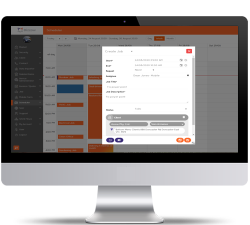 Bizzow Web app