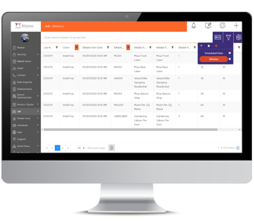 Bizzow Data Export app