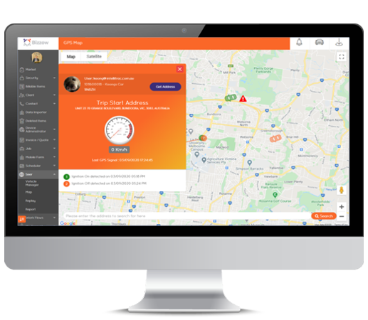 Bizzow GPS Tracker app